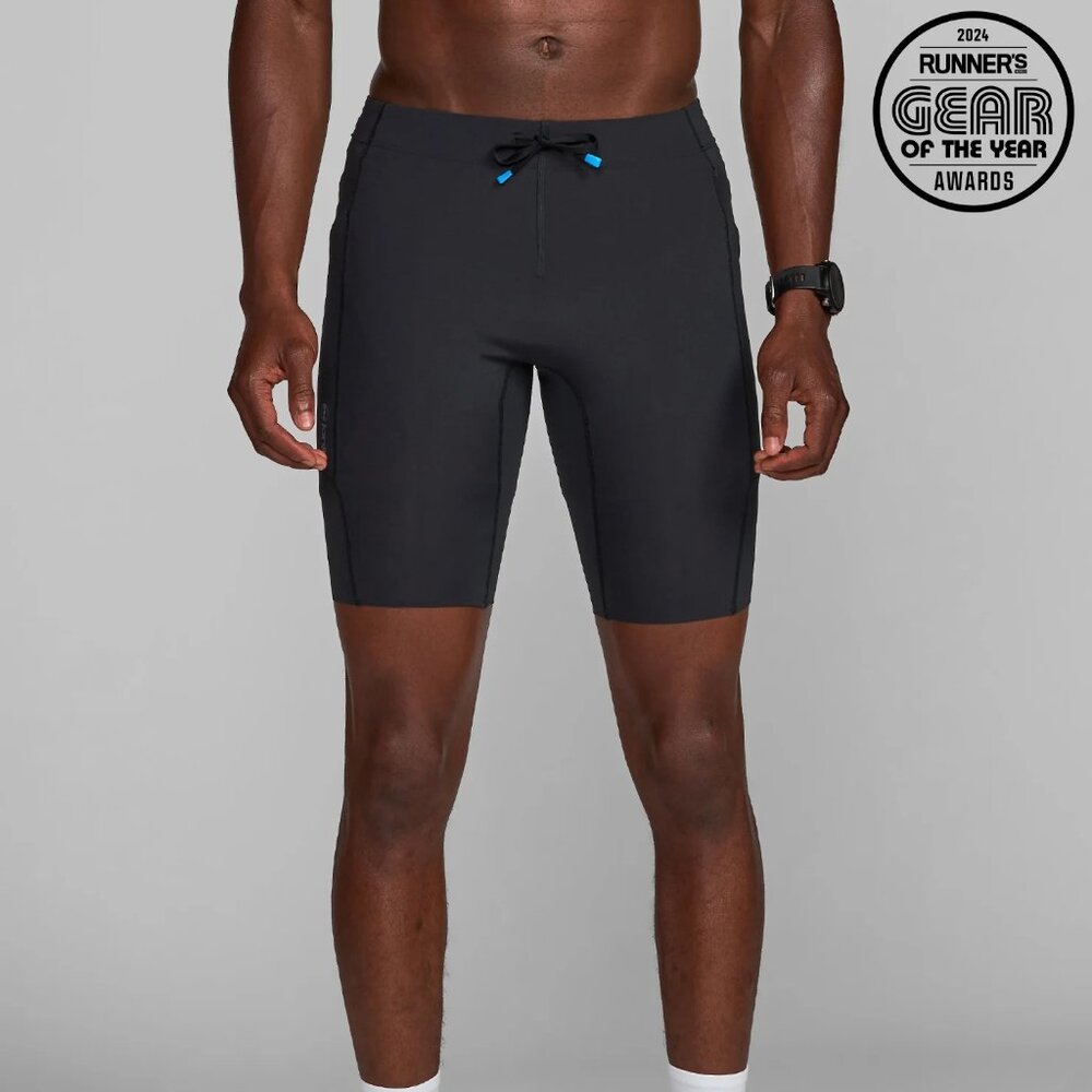 Janji Men's 8" Trail Half Tight in Midnight, Size Large